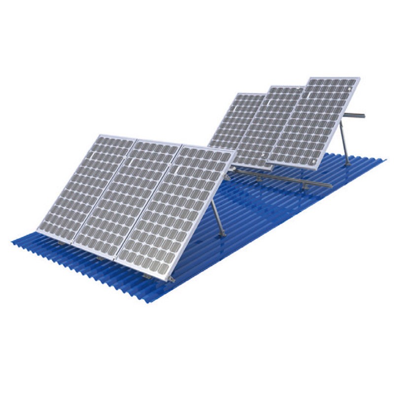 Color steel tile roof installation system