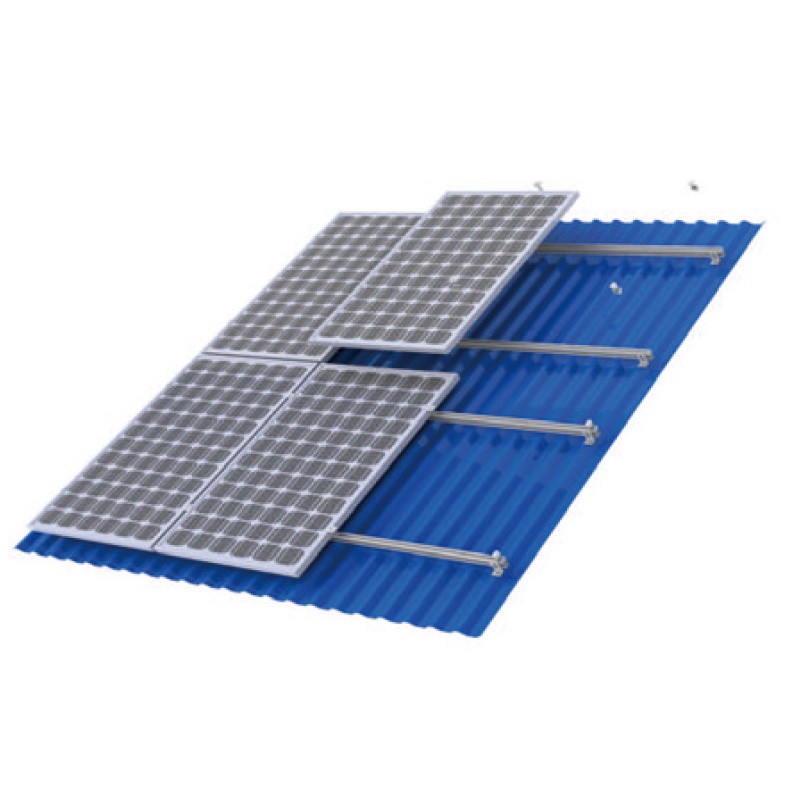Color steel tile roof installation system